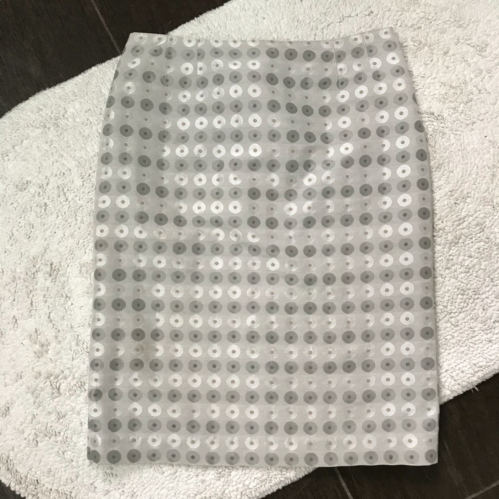 Anni Kurn Metallic Sheen Pencil Skirt